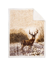 Reversible Snug Animal Blanket - Whitetail Deer - Wildkind