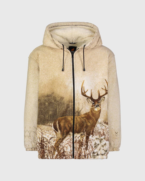 Plush Sherpa Full Zip Animal Hoodie Wildkind