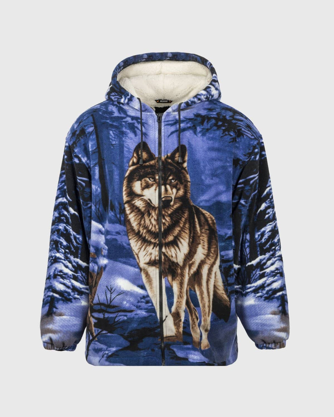 Plush Sherpa Full Zip Animal Hoodie Wildkind