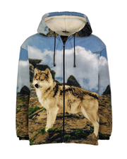 Plush Sherpa Full-Zip Animal Hoodie - Wildkind